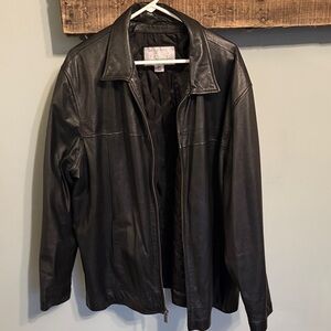 Wilsons Leather Men’s Black Leather Jacket